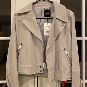 Theory Downtown Jacket in Silver Mist